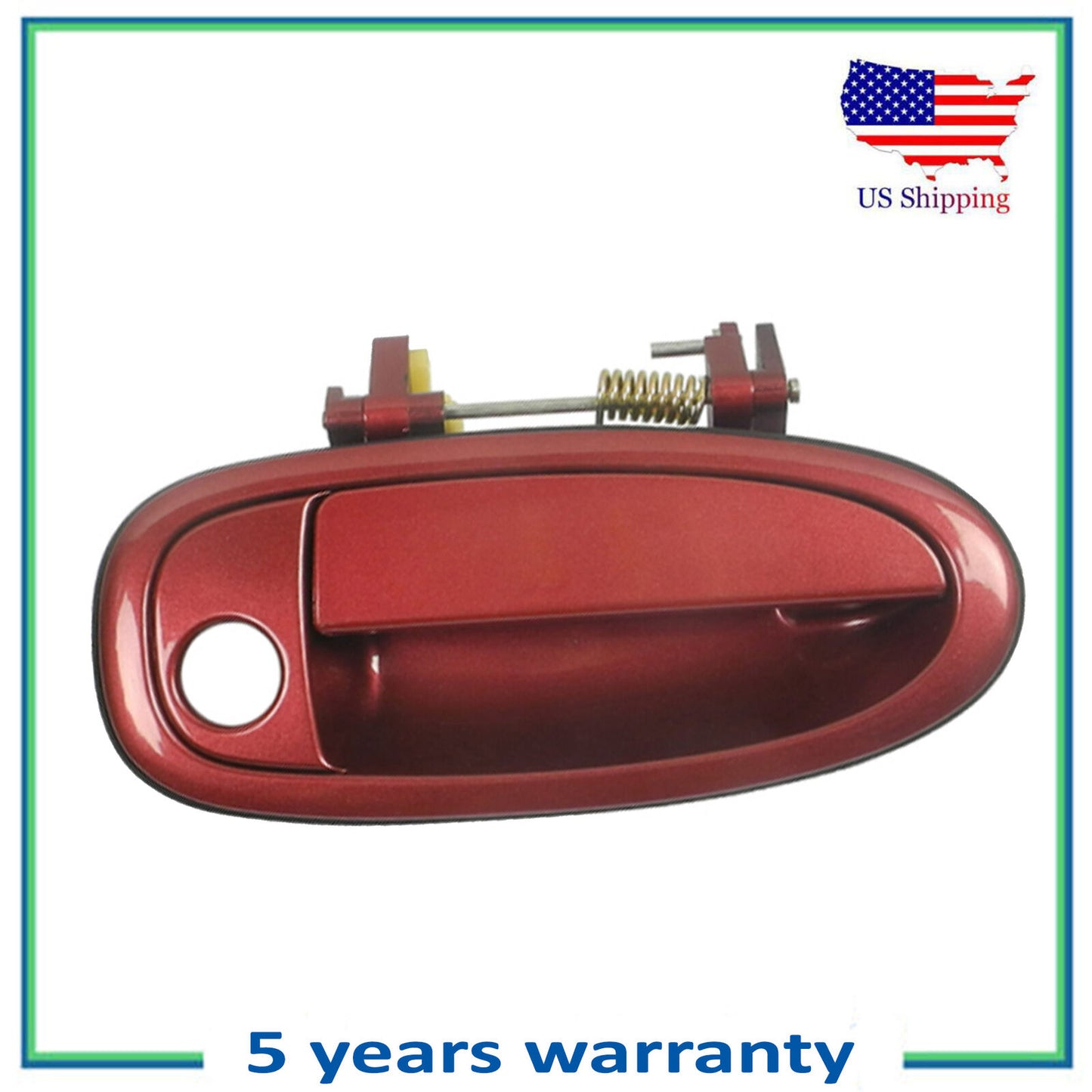 For 95-99 Outside Door Handle Toyota Avalon Front Right SUNFIRE RED 3K4 B4110