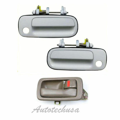 92-96 For Camry door handle 2 Front Outside White 040 & Interior Brown R DS441