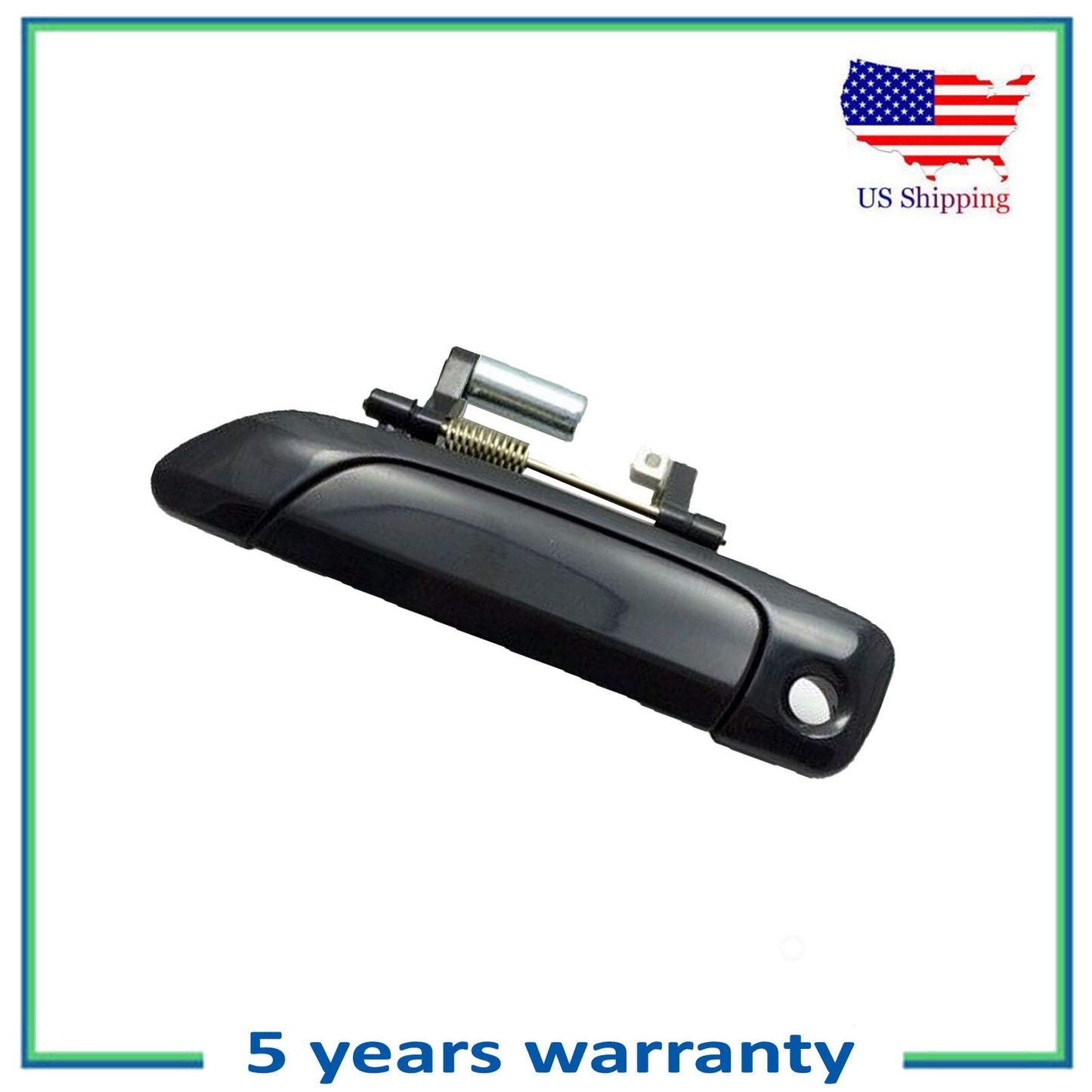 Front Left Outer Outside Door Handle For 2001-2005 Honda Civic Smooth Black