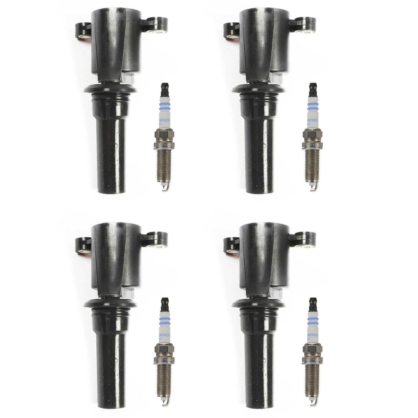 6747 Bosch Platinum Spark Plug & UF162 Ignition Coil For 96-99 Ford Taurus 3.4L