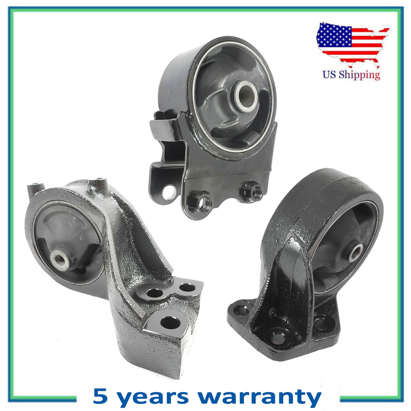 Set 3PCS Moteur Montage Avec Auto Trans Pour 99-2005 Hyundai Sonata 2.5L 2.7L