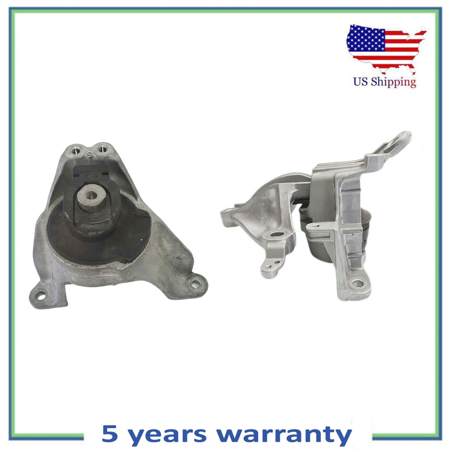 2PCS Engine Motor & Auto Trans Mount w/o Bracket For 17-19 Honda CR-V 1.5L 2.4L