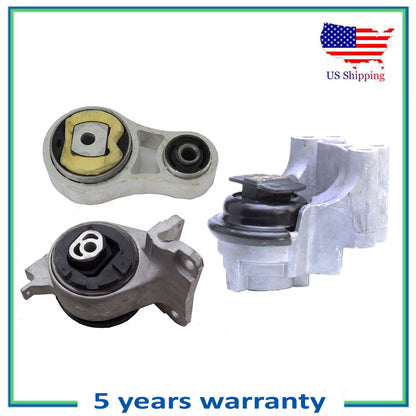 3PCS 5570 5571 5653 Engine Motor & Trans Mount For Ford Fusion Lincoln MKZ 3.5L