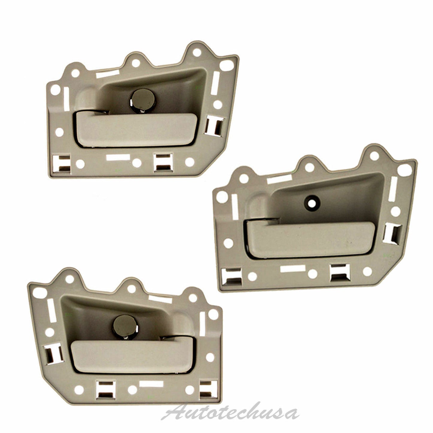 Interno Porta Manico Set 3pcs 05-11 Per Jeep Grande Cherokee Beige Marroncino