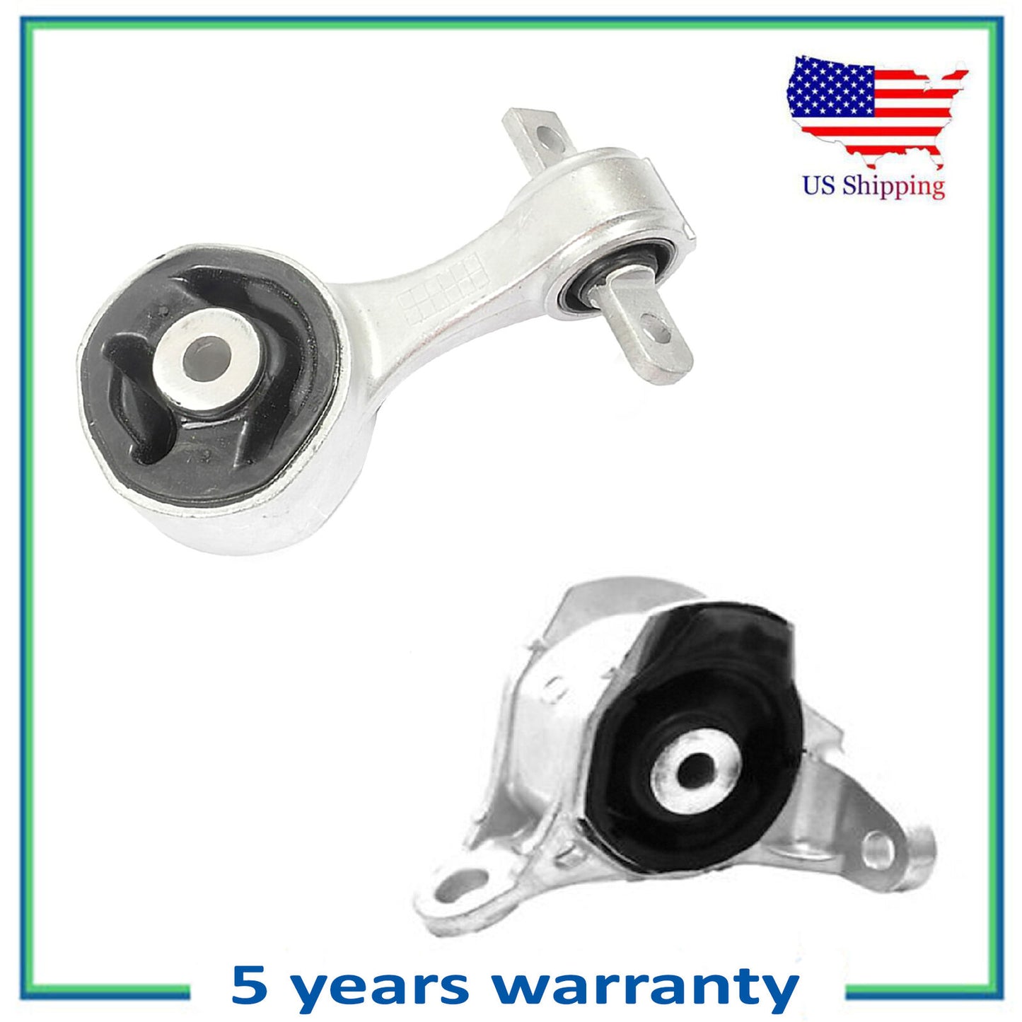 2PCS Torque Strut & Trans. Mount for Manual for 2012 2013-2015 Honda Civic 1.8L