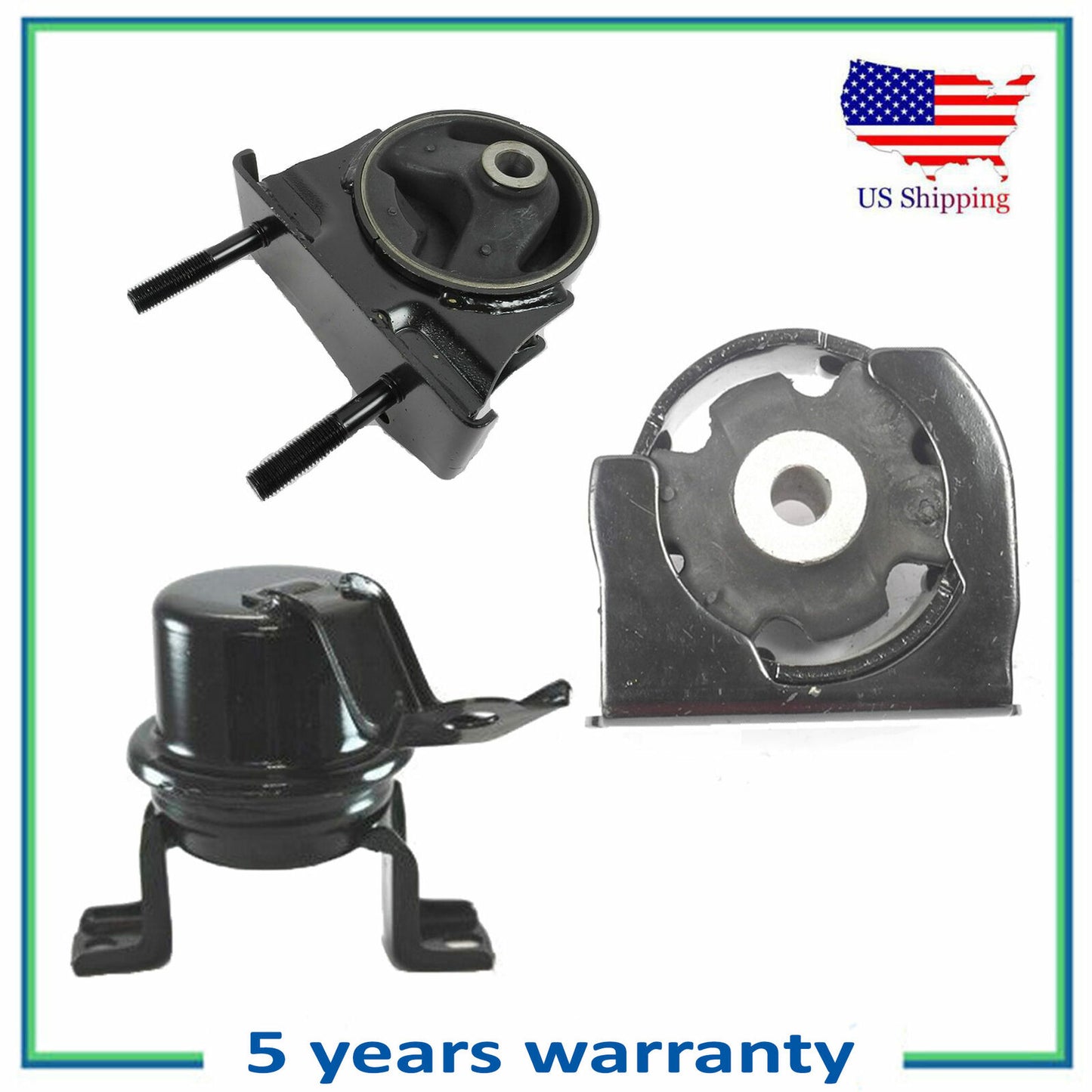 3PCS Motore Montante Per 2001 2002 2003 Toyota RAV4 2.0L 7271 7246 62010