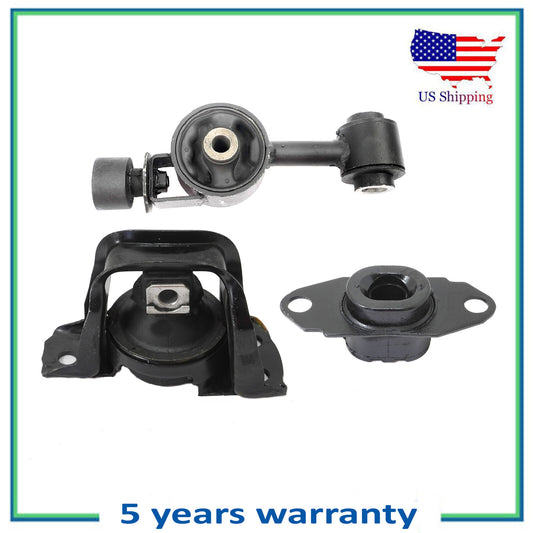 3PCS Engine Motor & & Trans Mount For Nissan Cube Versa 1.8L 4323 4320 4312