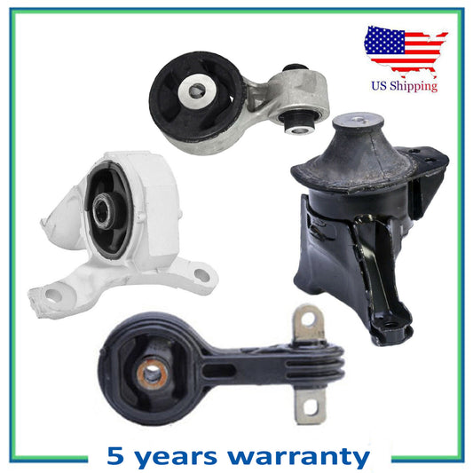 4PCS Engine Motor & Torque Strut Mount w/o Bracket For 2006-2011 Honda Civic Si