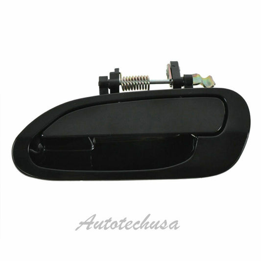 For 98-02 Honda Accord Rear Left Exterior Outside Door Handle Smooth Black D085