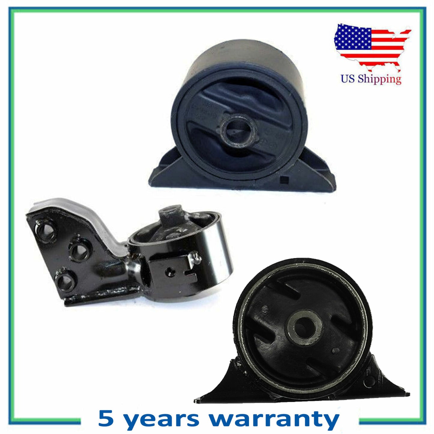 6621 6607 6622 Engine Motor Mount SET 3PCS NEW For 93-94 Eagle Summit DL 1.5L