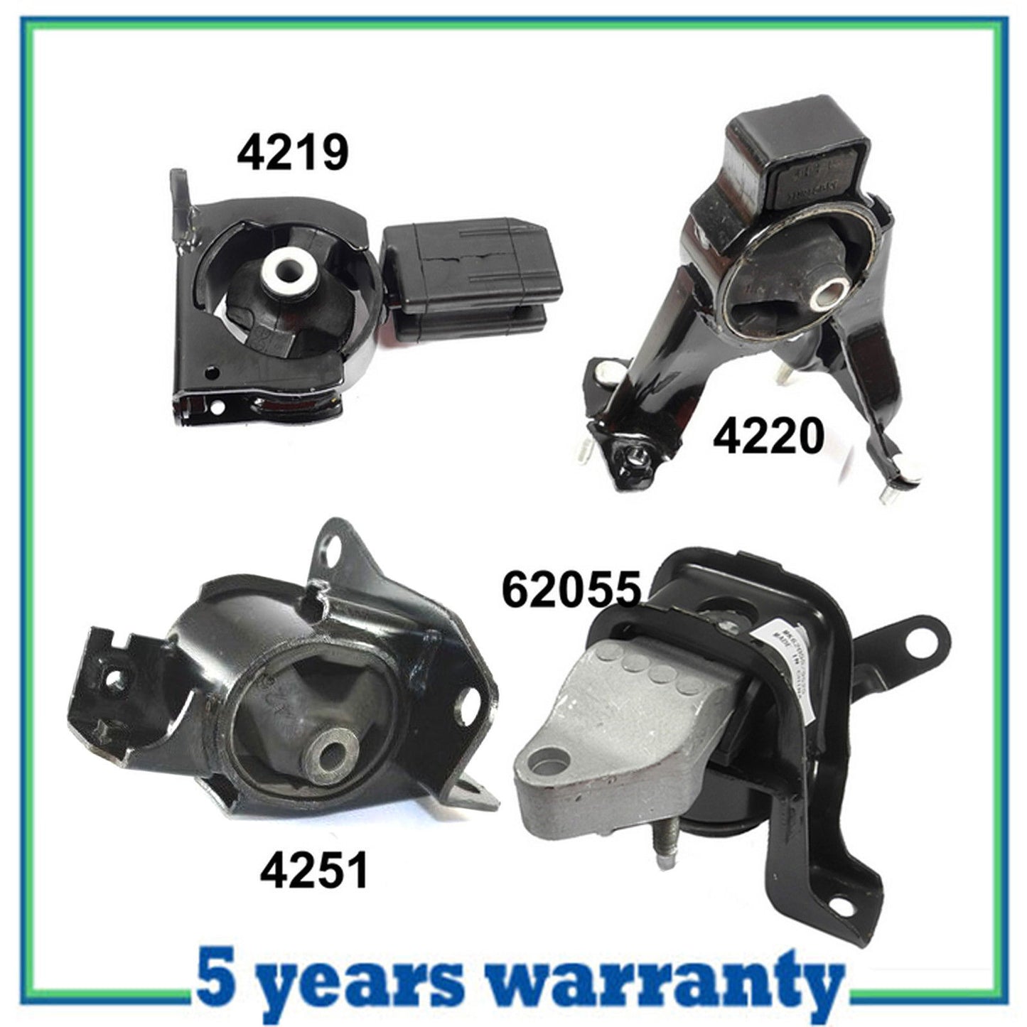 Engine Motor & Trans Mount 00-05 M1313 For Toyota Celica 4219 4220 4251 62055