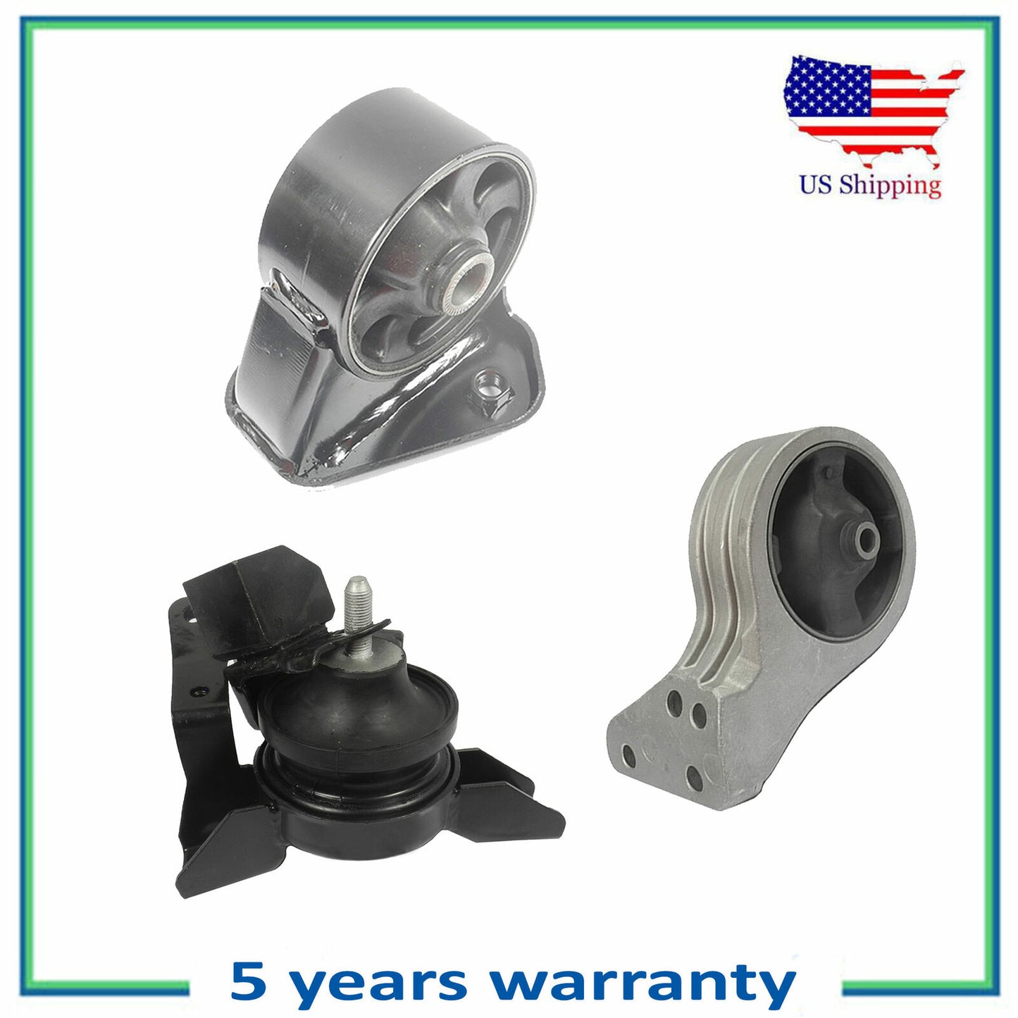 Engine Motor Mount 7113 7120 7124 3PCS Set For 2001-2003 Hyundai Santa Fe 2.4L