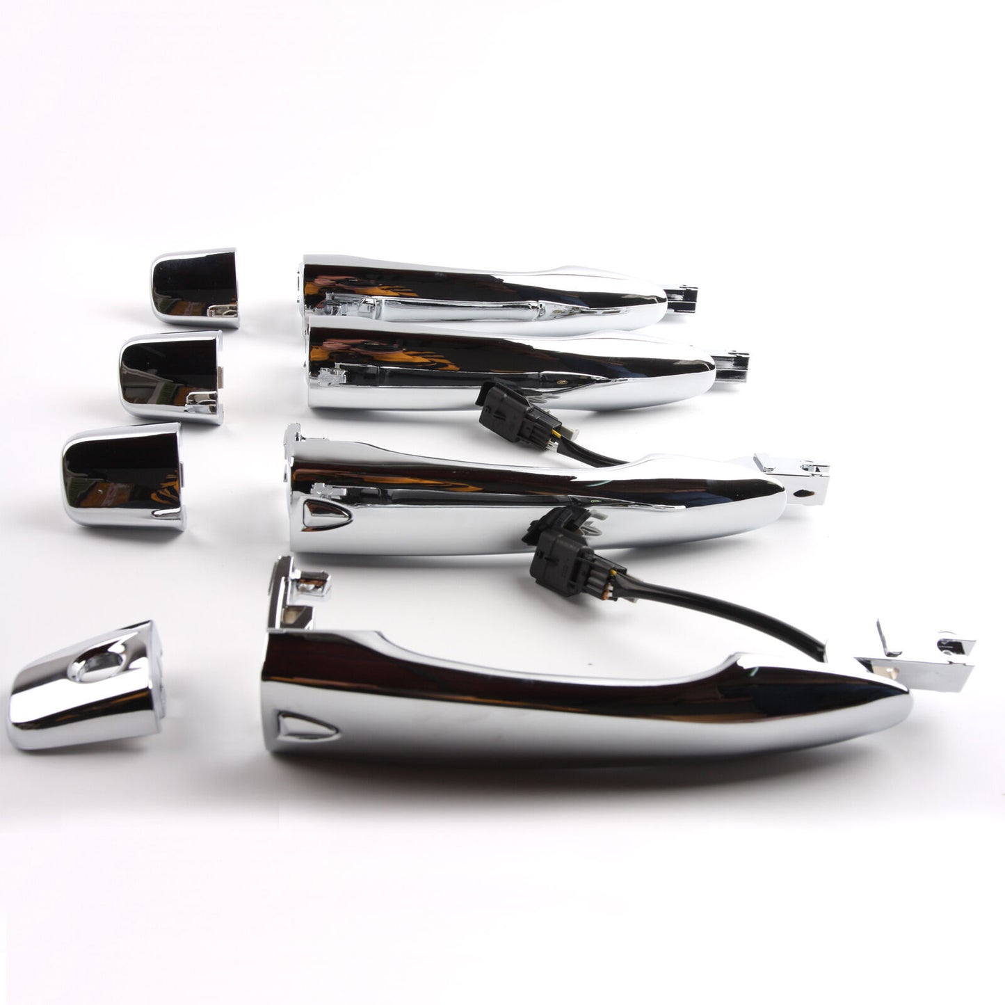 Set 4 Pcs Chrome Exterior Outside Door Handle New For Nissan Altima Pathfinder