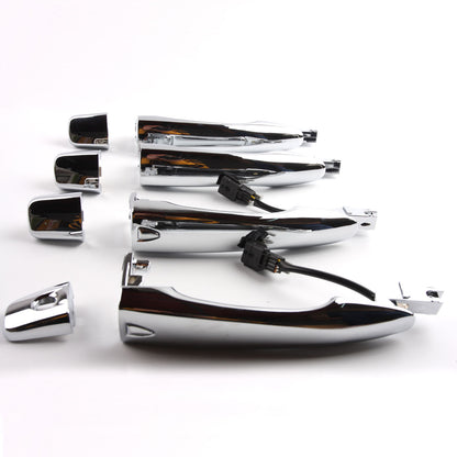 Set 4 Pcs Chrome Exterior Outside Door Handle New For Nissan Altima Pathfinder