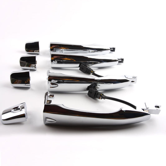 Set 4 Pcs Chrome Exterior Outside Door Handle New For Nissan Altima Pathfinder