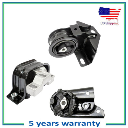 3PCS Engine Motor & Trans Mount For 1996 Dodge Stratus 2.0L 2867 2841 5212