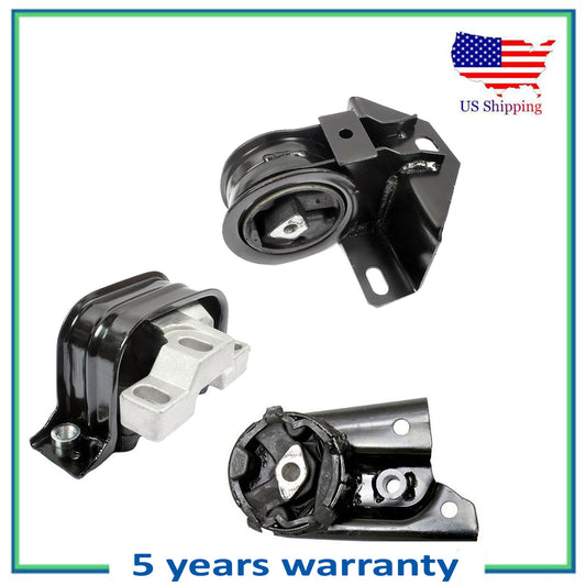 3PCS Engine Motor & Trans Mount For 1996 Dodge Stratus 2.0L 2867 2841 5212