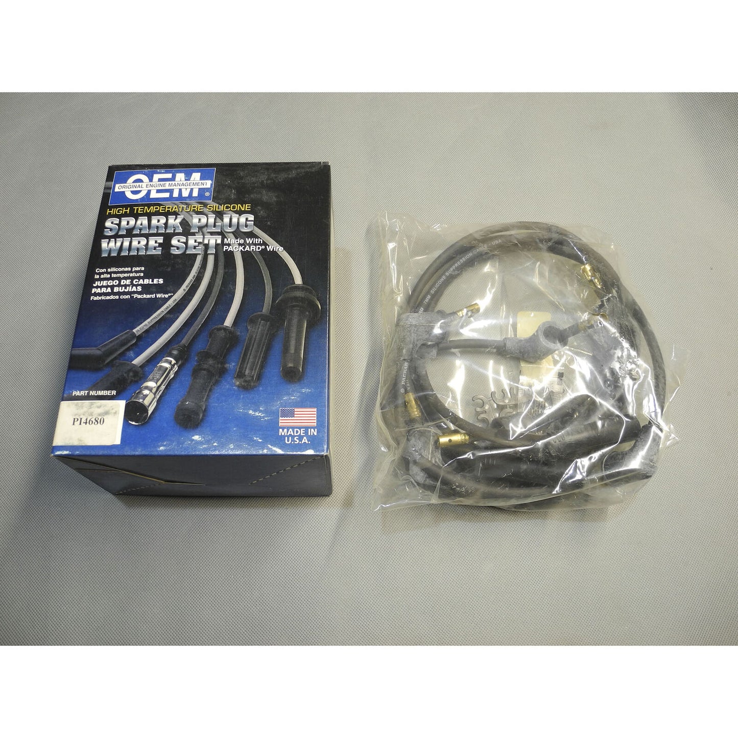 Spark Plug Wire Set OEM PI4680 For 1979-1991 Dodge Eagle Mitsubishi Plymouth