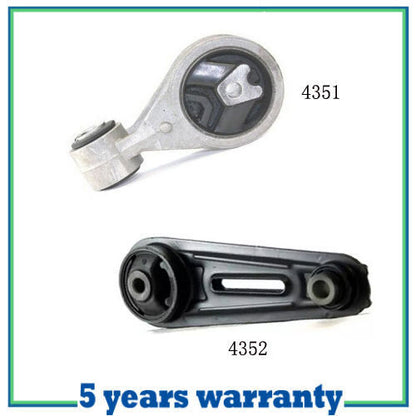 For 07-12 Nissan Rogue/ Sentra 2.5L M801 A4352 A4351 Torque Strut Mount Set 2PCS