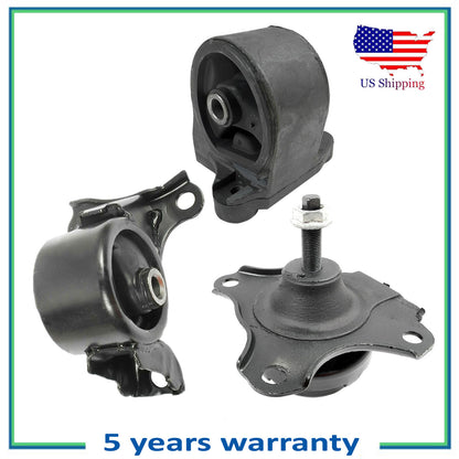 Set 3 Motore & Trasmissione Montante Per 2002-2004 Acura El 1.7L 6591 6588 4511