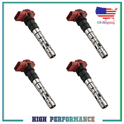 Juego 4PCS Encendido Bobina Nuevo Para UF418 5C1437 Audi A6 A8 Allroad Quattr S4