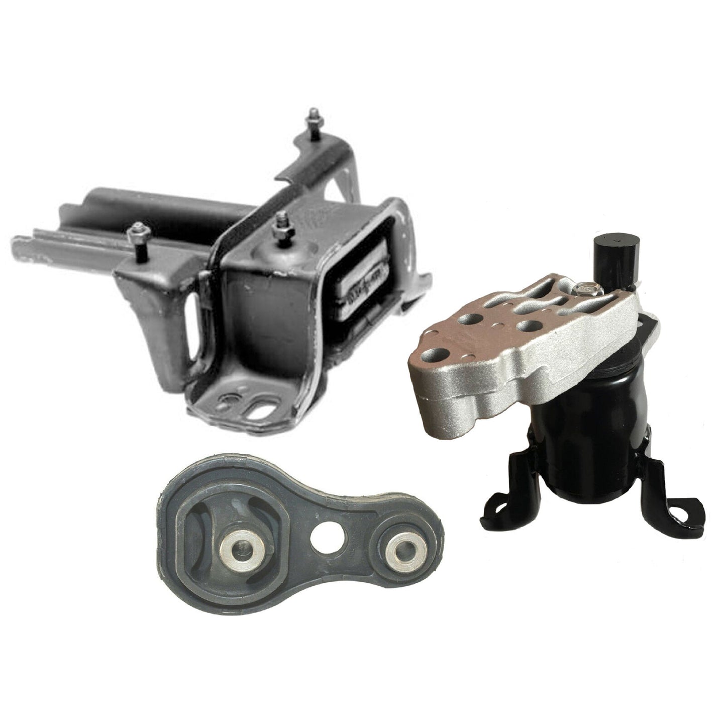 Set 3PCS MotorKing Engine Motor & Manual Trans Mount For 2011-2014 Mazda 2 1.5L