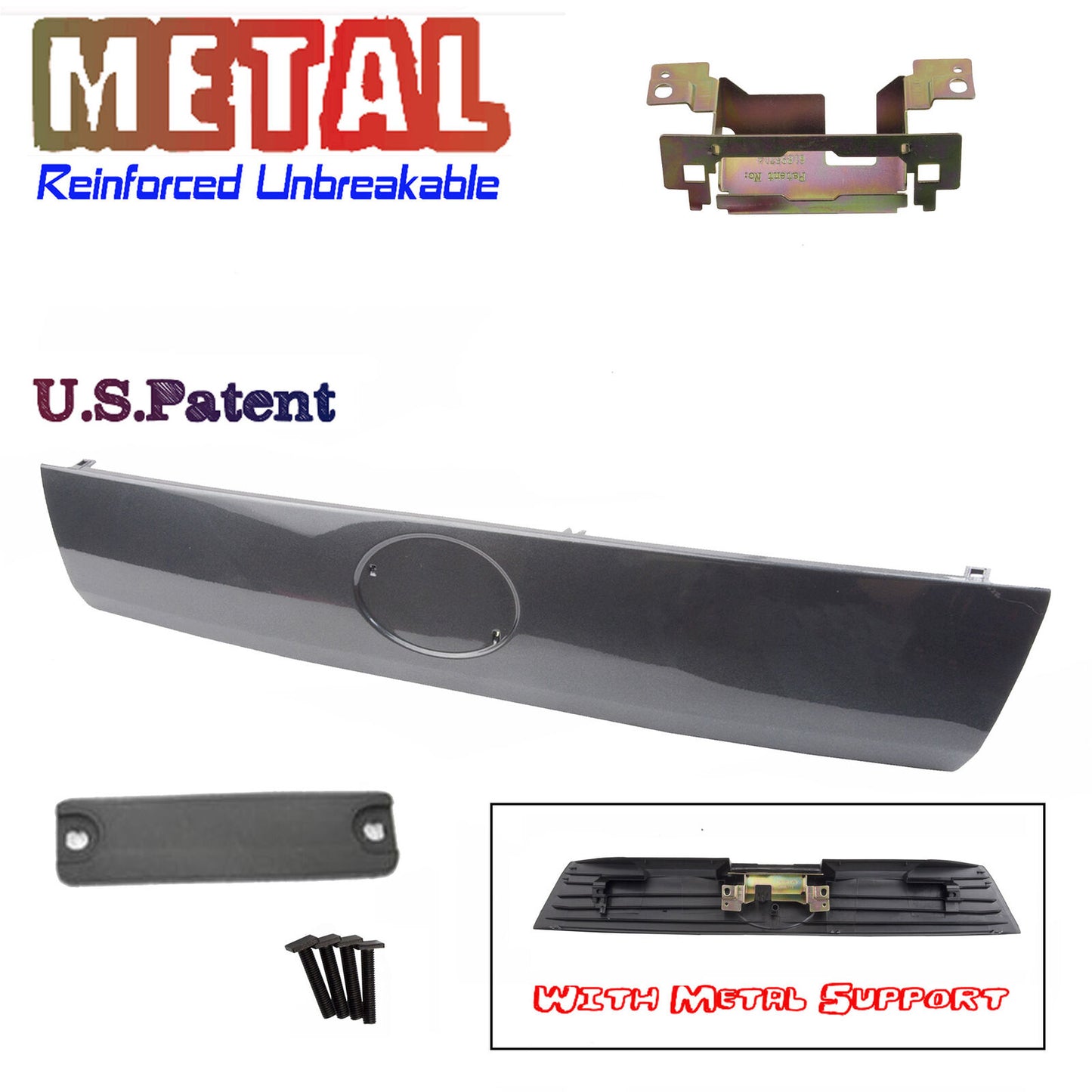 DS11E0BR Tailgate Handle Garnish Trim Strip For 05 06-10 Scion tC 1E0 Dark Gray