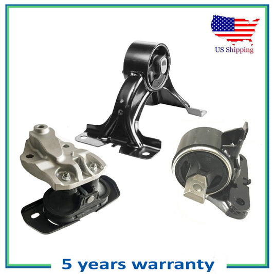 Set 3PCS Engine Motor Mount For 2013-2014 Chrysler 200 2013 Dodge Avenger 3.6L