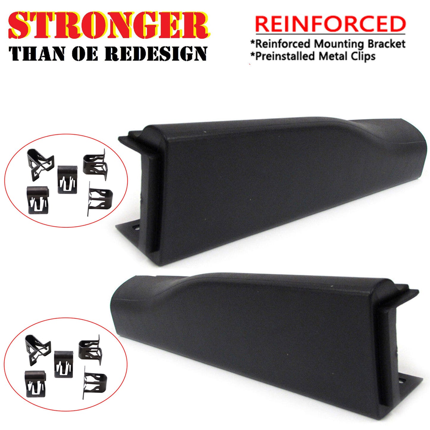 Left Right Pair Upgraded Flex Step Tailgate Molding Trim Cap For Ford Super Duty