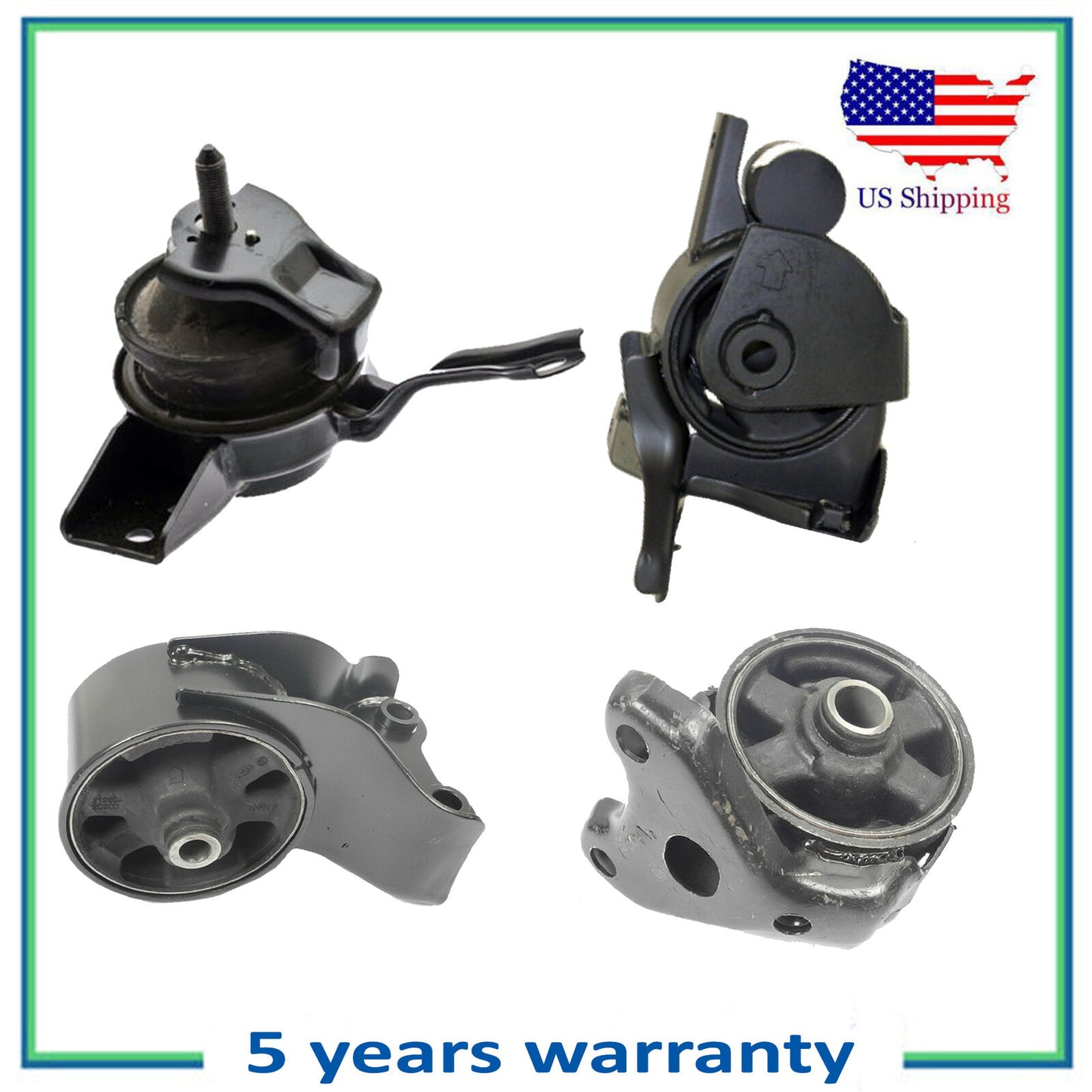 4 PCS Engine Motor & Trans Mount For MT Hyundai Tiburon 2.0L 7118 7128 7116 7172