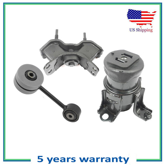 Set 3PCS Engine Motor & Auto Trans Mount Polyurethane For ES300 Camry Solara 3.0