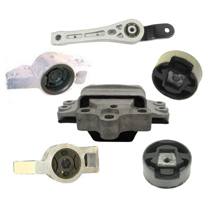 Set 6PCS Engine Motor @ Transmission Mount For Audi A3 Volkswagen GTI Jetta 2.0L