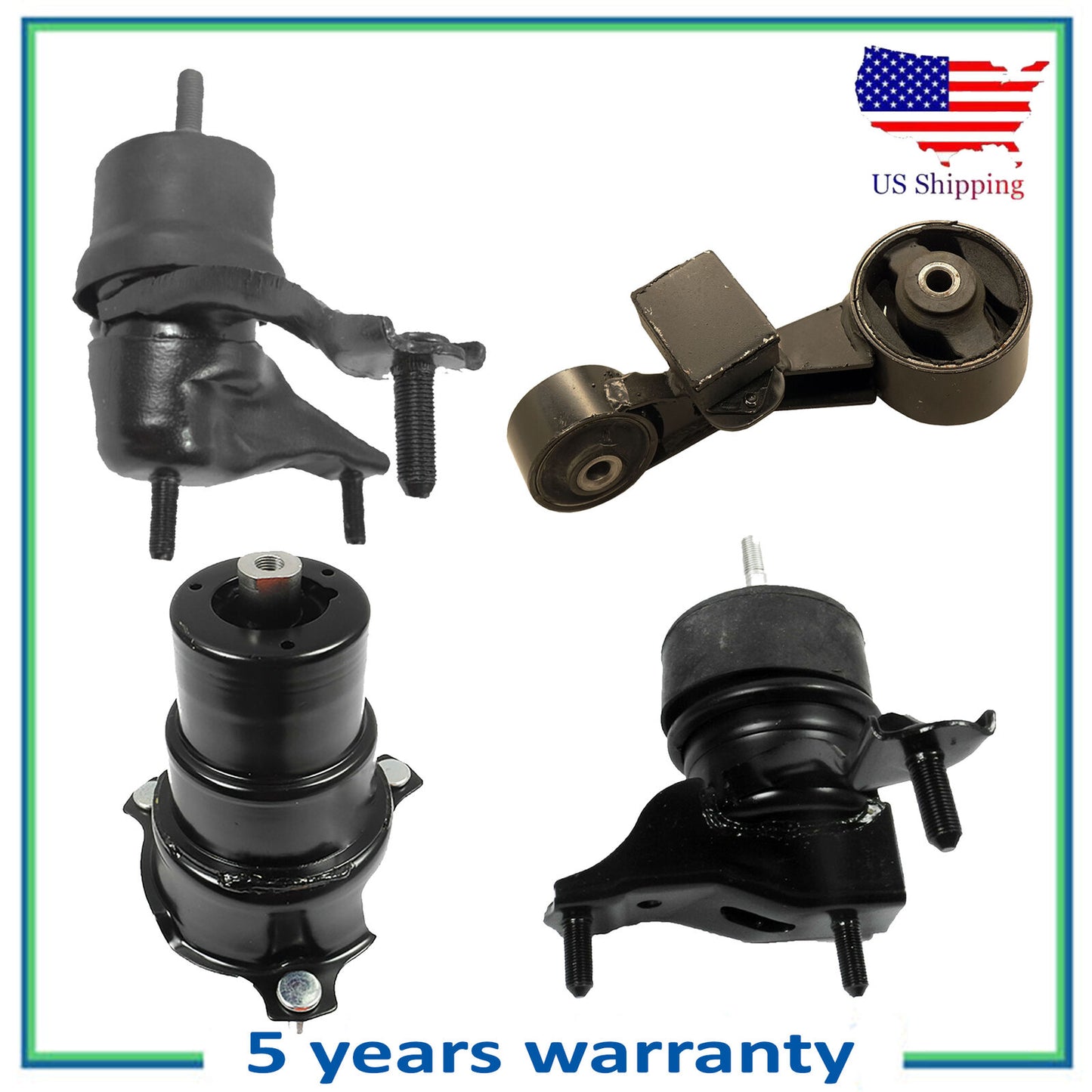 Set 4 Engine Motor & Transmission Mount For 12-17 Toyota Camry 2.5L L XLE SE LE