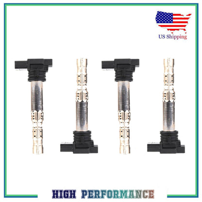 4 PCS Ignition Coil For UF542 5C1415 VW Passat Phaeton Audi A8 Quattro 4.0L 6.0L