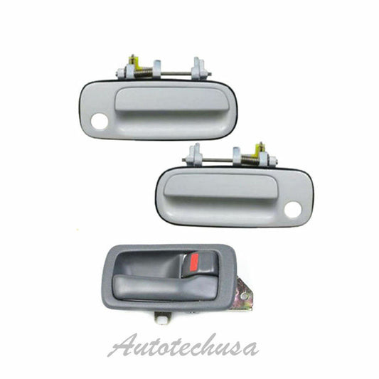 92-96 For Camry door handle 2 Front Outside White 040 & Interior GRAY R DS448