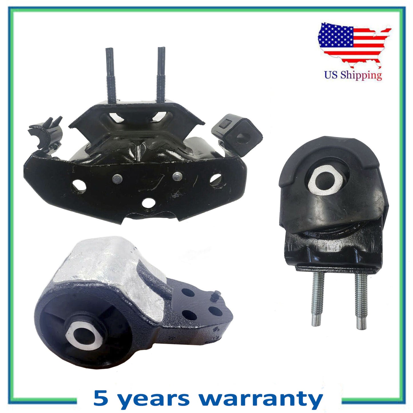 Set 3PCS Engine Motor & Auto. Trans. Mount For 11-19 Ford F-150 2.7 3.3 3.5 3.7