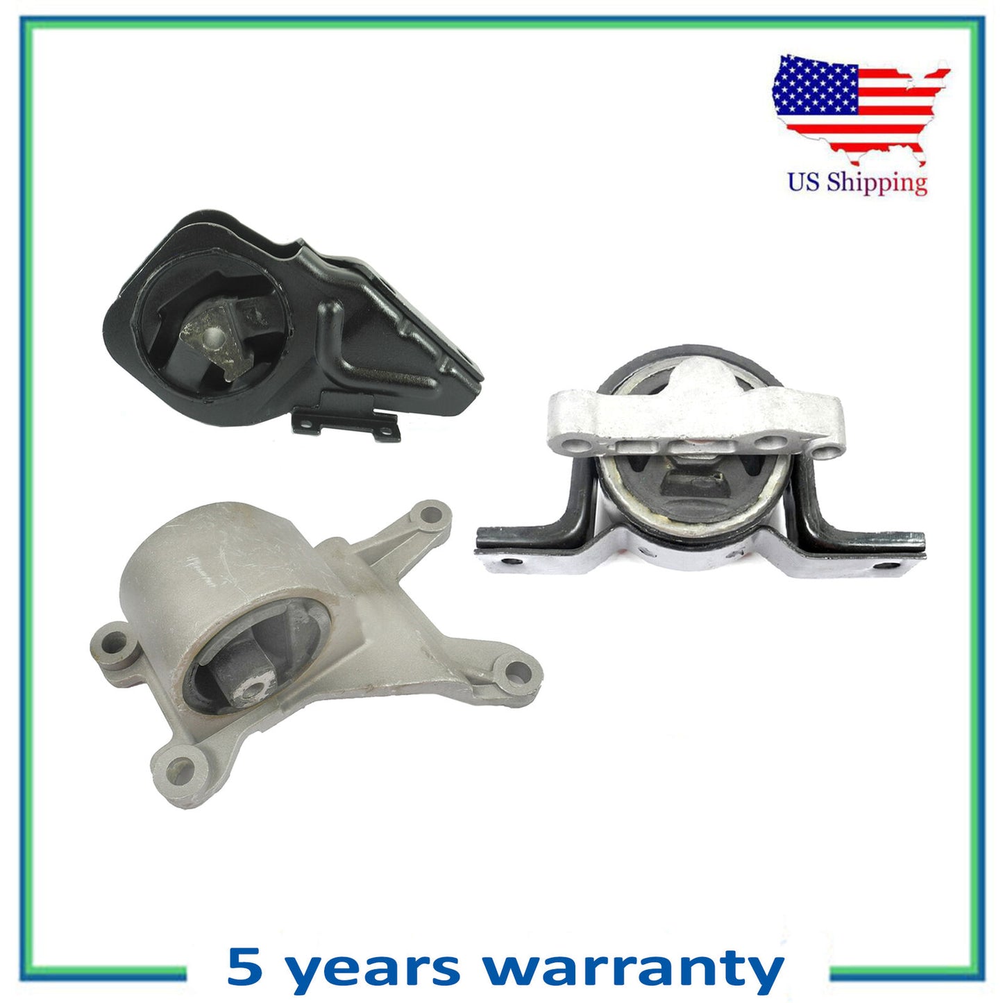 3PCS Engine Motor & Trans Mount For 2002-2004 Oldsmobile Alero 2.2L Automotic