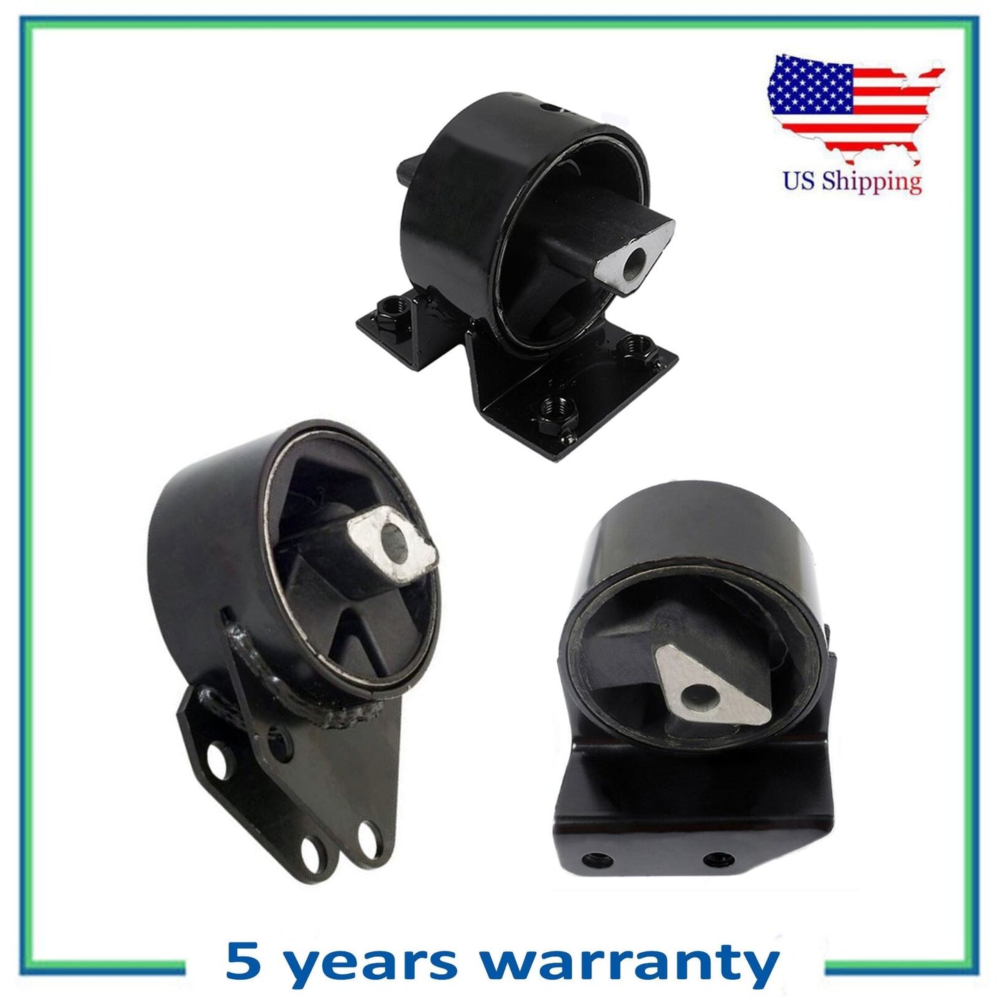 Motor & Trans Mount 2808 2809 2828 3PCS For 1997-1998 Jeep Grand Cherokee 5.2L