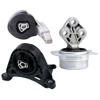Set 3Pcs Front, Left & Rear Trans Mount For 10-11 Cadillac SRX 2.8L for Auto.