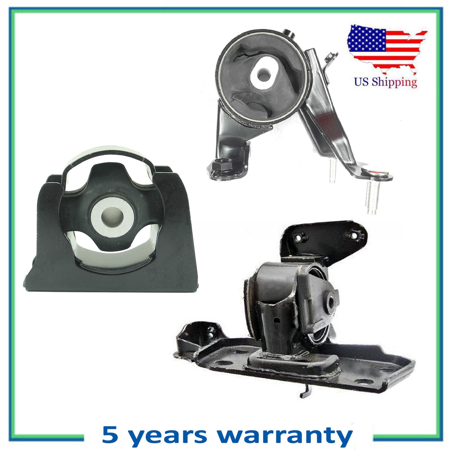 Engine Motor & Transmission Mount Set 3PCS For 2009-2012 Toyota RAV4 2.5L Auto