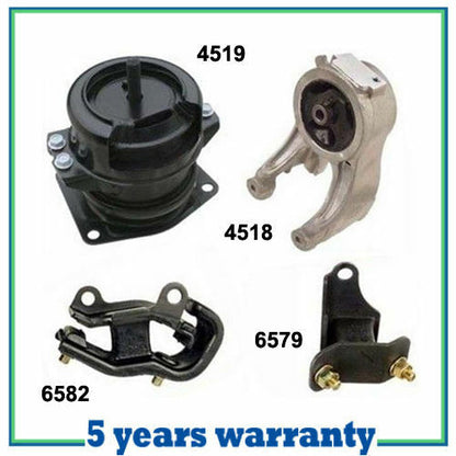 M040 Engine Motor & Trans Mount For 99-04 Honda Odyssey 3.5L Set 4 PCS -fast