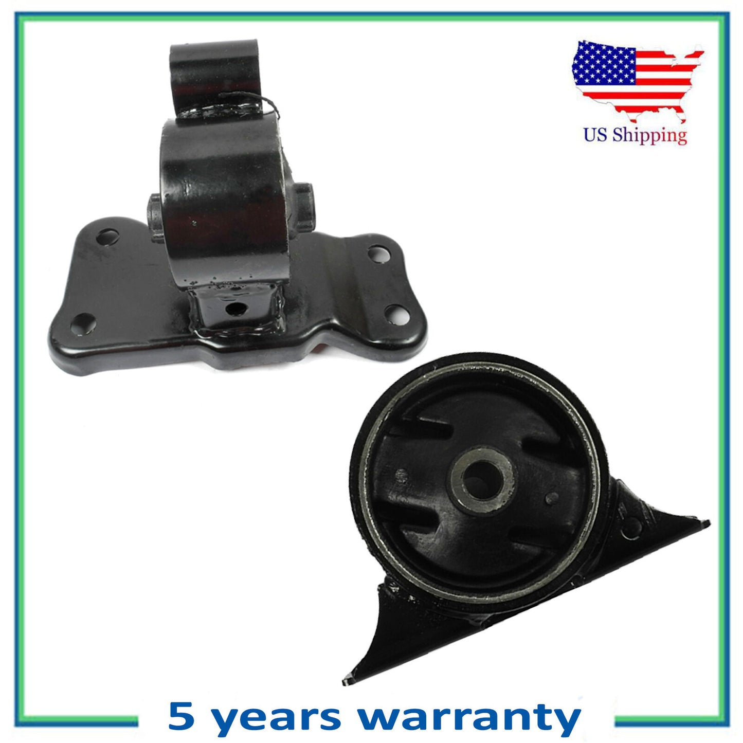 6622 6670 Engine Motor & Trans Mount NEW For 99-02 Mitsubishi Mirage DE 1.5L