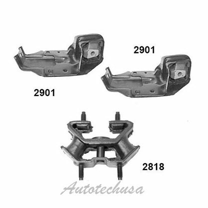 M763 Motor & Trans Montaje Juego 3PCS Para 2000-2005 Chevrolet Impala 3.4L Nuevo
