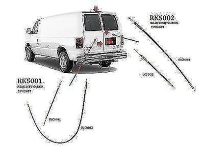 Para Econoline Furgoneta Metal Cable Extremo Cargo Bisagra Mango Superior Eje