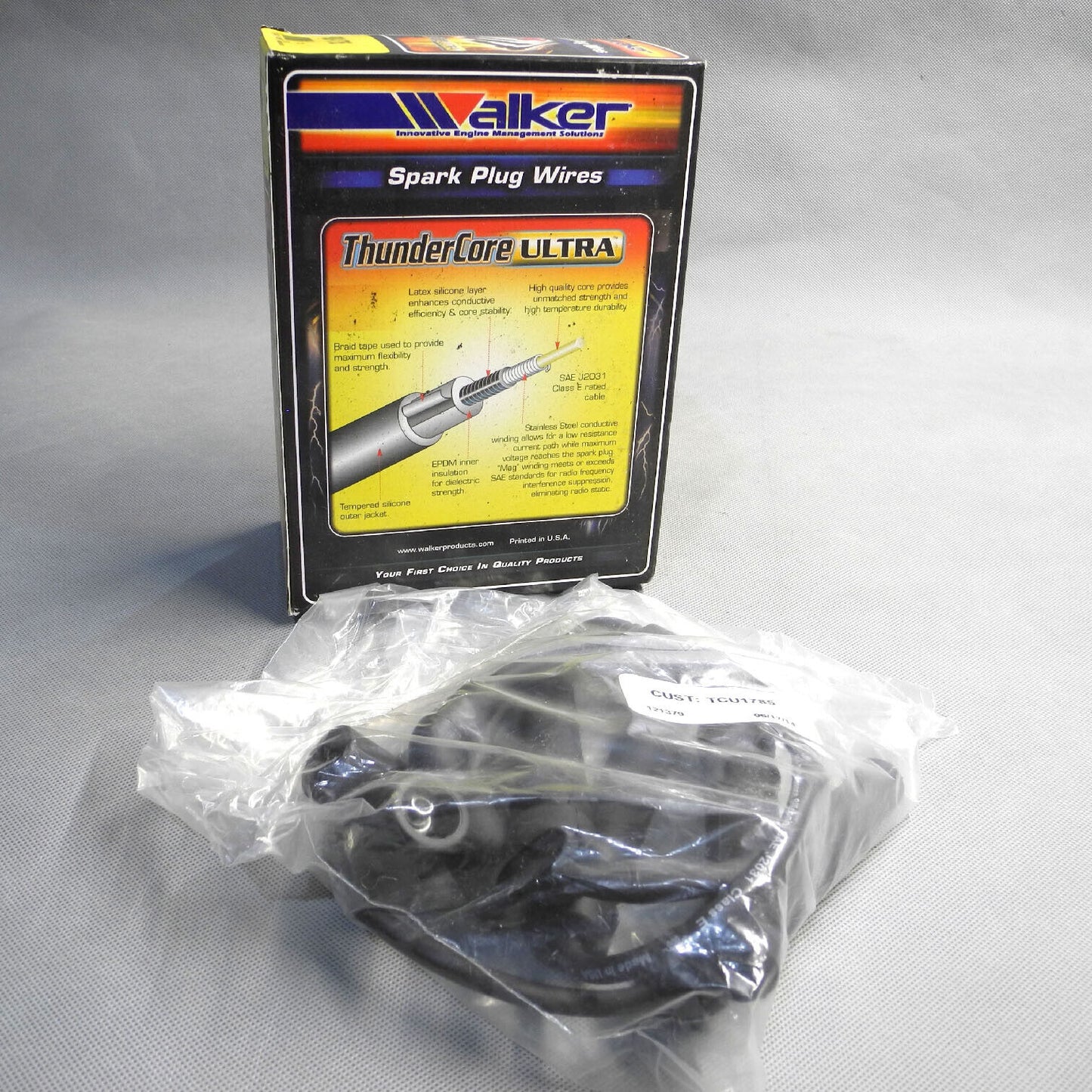 Walker Spark Plug Wire 900-1785 For 2004-2009 Chevrolet Pontiac Brand New