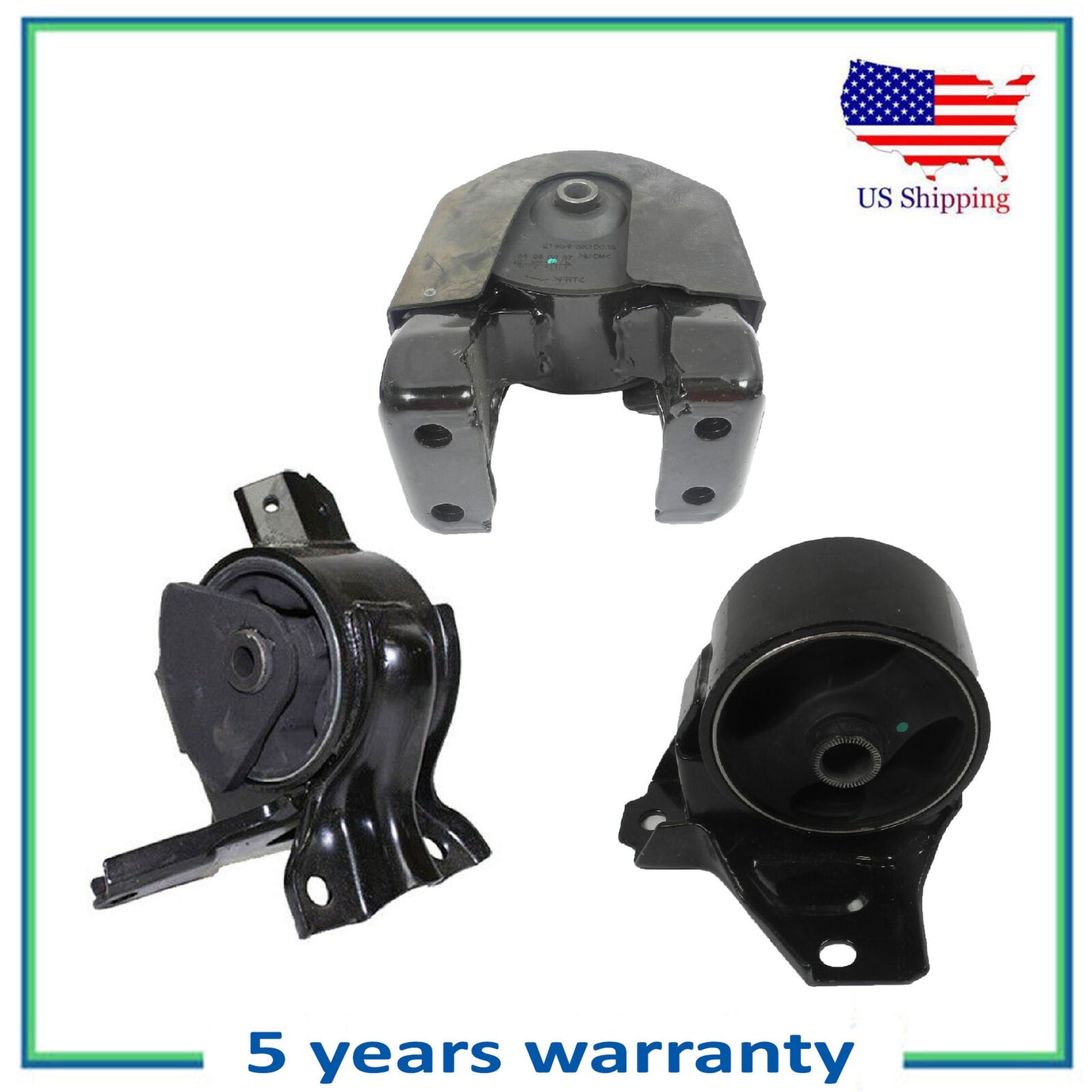 Engine Motor & Transmission Mount For 2006-2010 Hyundai Sonata 2.4L Set 3Pcs