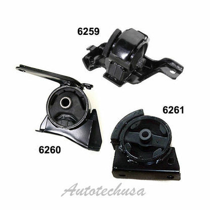 M877 Front Motor & Trans Mount Set 3PCS For 93-97 Geo Prizm 1.8L for Auto Trans