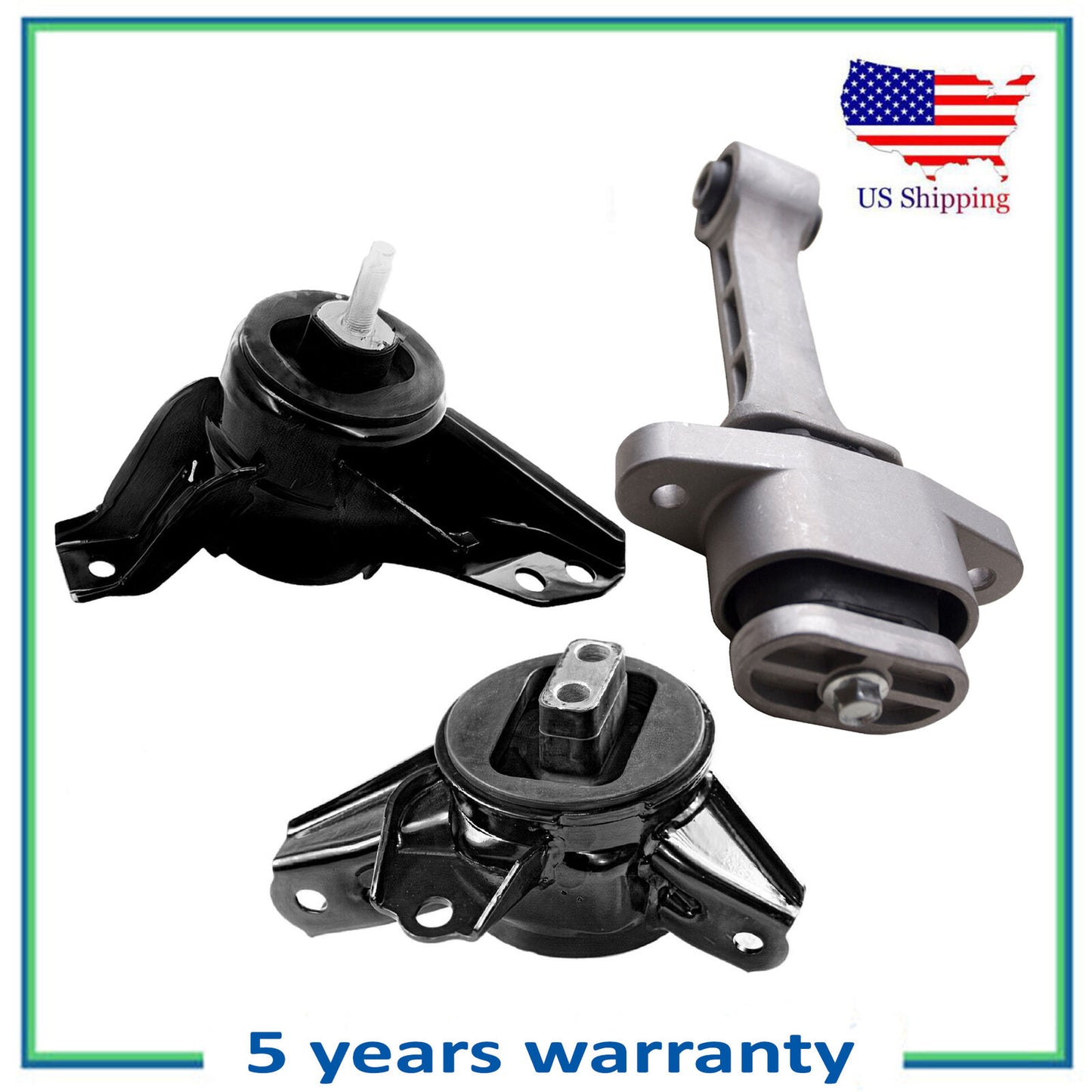2PCS Right Engine Motor & Front Torque Strut Mount For 14-16 Kia Sportage 2.4L