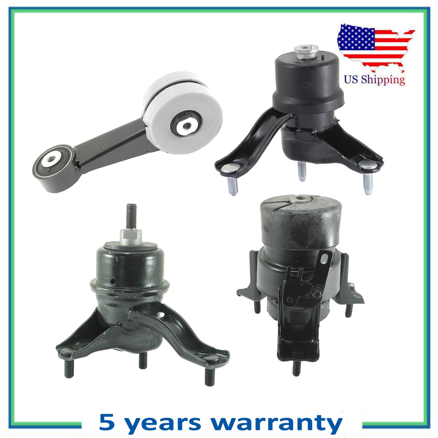 62034 4239 62036 4207 Motor & Trans Mount Polyurethane For 07-09 Lexus RX350 3.5
