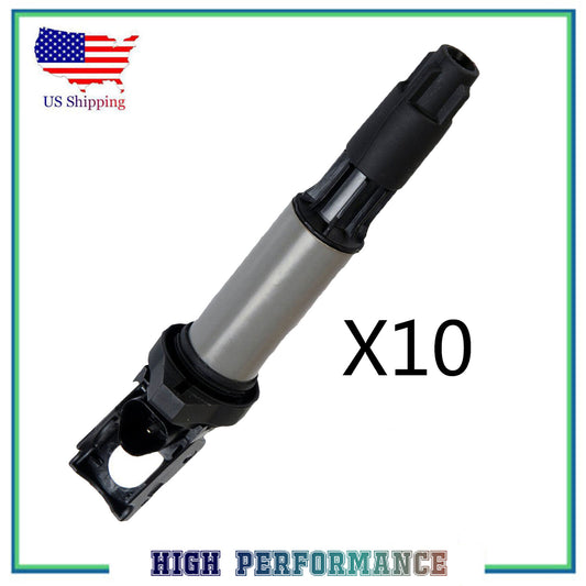 10PCS Ignition Coil New For UF522 BMW E39 E46 E53 E60 E63 330Ci M3 X5 Z3 Z4